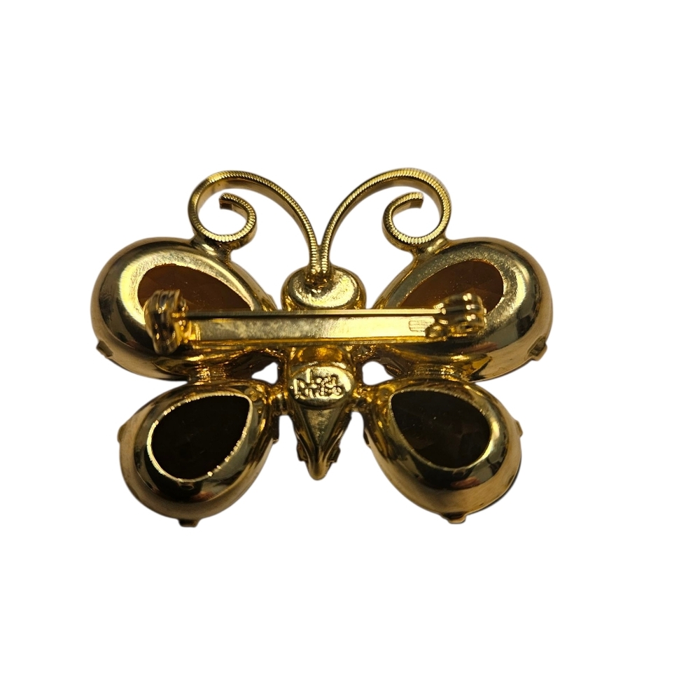 VINTAGE Joan Rivers Rhinestone Butterfly - Picture 2 of 3
